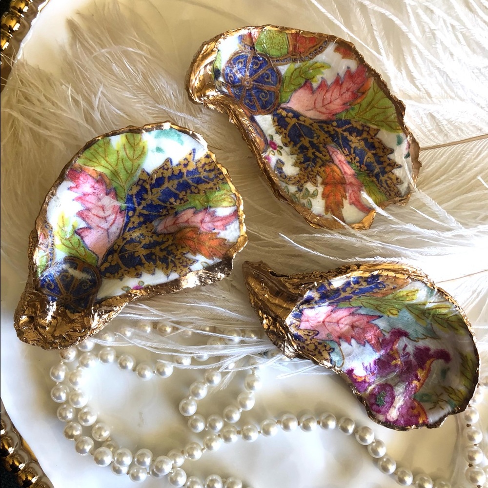 Oyster Shell Ring Trinket Dish Elegant Gift